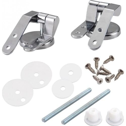 Toilet Lid Hinge Solid Toilet Seat Zinc Alloy Fixture Bracket Bathroom Hotel Toilet Cover Accessory Toilet Lid Hinge Home Tools
