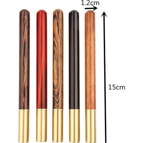 Dropship Vintage Wood Body Ballpoint Pen Ball Pens Brass Ball Roller Pen Metal Stationery School Supplies