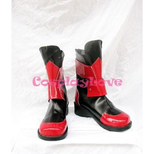Hand Made Custom-made Magical Girl Lyrical Nanoha Vita Cosplay Shoes Boots For Halloween