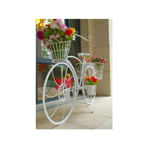Wedding wedding prop window display decoration European-style retro iron floor bicycle float frame