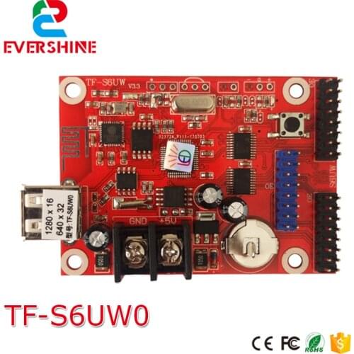 TF-S6UW led controll card WIFI+USB-disk Led single & double color controller card tf-s6uw wifi card usage for indoor and outdoor