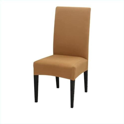 Flexible Milk Silk Dining Chair Cover Hotel Meeting Room Modern Minimalist Nordic Style