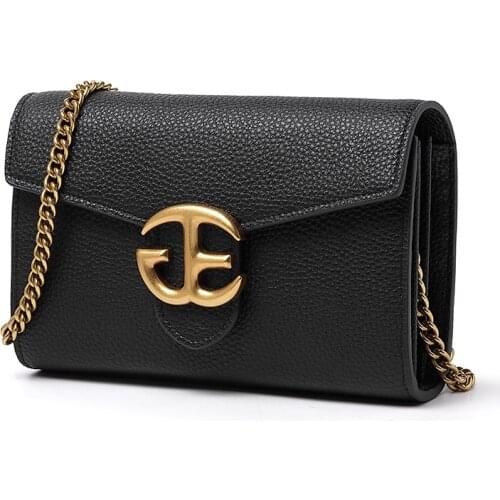 Womens bag new 2020 leather chain crossbody bag wild shoulder bag large capacity wallet