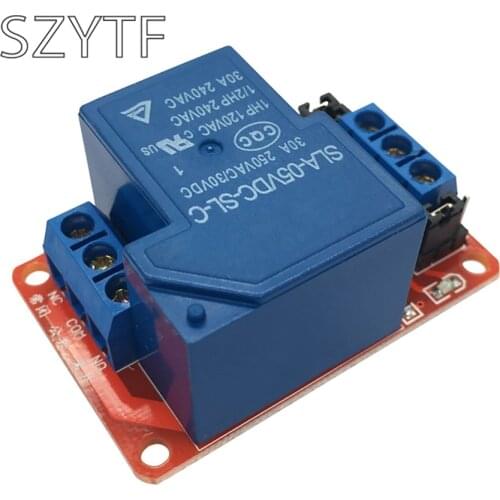 1 way 30A relay module 5V12V24V with optocoupler isolation, support high and low level trigger high power