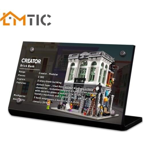 The Acrylic display stand brand for 10251 Creator Expert Brick Bank blocks model,for childrens toys,DIY decorate your toys