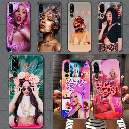 Rapper Doja Cat Phone case For Huawei P Mate P10 P20 P30 P40 10 20 Smart Z Pro Lite 2019 black fashion cover painting hoesjes
