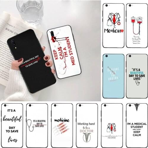 I'M A MEDICAL doctor Black Soft Shell Phone Case Capa For Vivo Y91c Y17 Y51 Y67 Y55 Y93 Y81S Y19 V17 vivos5