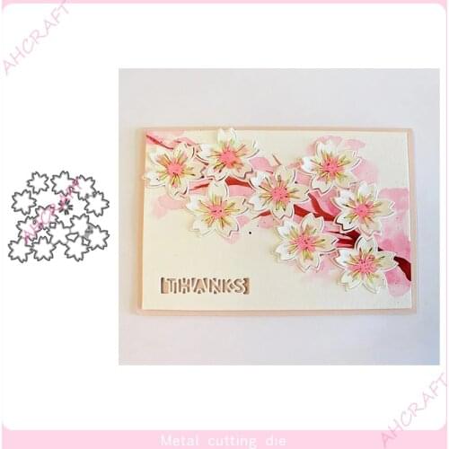 Cherry blossom flowers Metal Cutting Dies for diy Scrapbooking Photo Album Decorative Embossing PaperCard Crafts Die2020