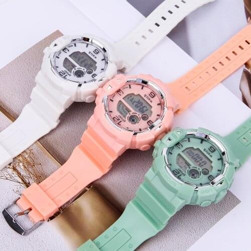 Womens Simple Sports Watch Waterproof Electronic Digital Watches Women Wristwatch Ladies Watch Student Wrsit Clock
