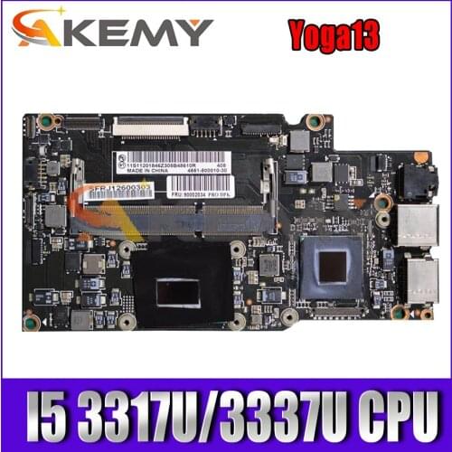 Akemy For Lenovo Yoga13 Laptop Motherboard CPU I5 3317U/3337U DDR3 100% Test Work