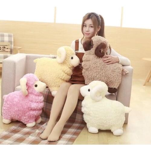 Lovely Cartoon Alpaca Plush Doll Toy Fabric Sheep Soft Stuffed Animal Plush Llama Yamma Birthday Gift for Baby Kid Children