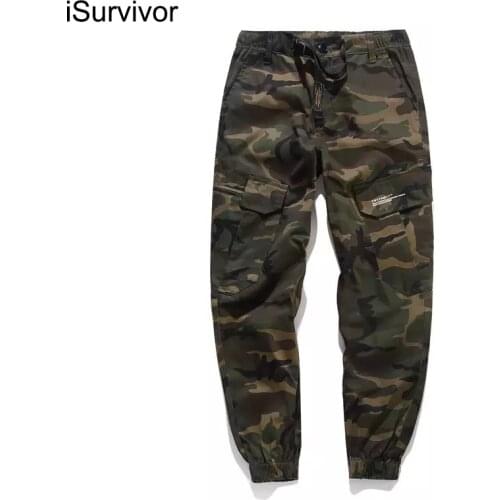 Fashion Classic Army Pants High Street Cotton Jeans Men Jogger Pants Brand Designer Big Pocket Military Cargo Pants Men Jeans