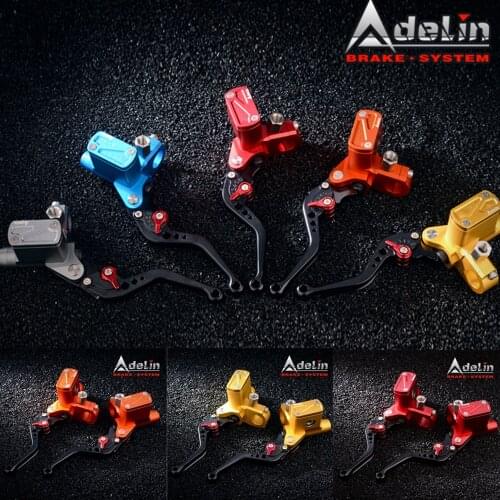 Adelin 12.7mm Motorcycle Brake Clutch Pump Master Cylinder Lever Handle 7/8''/22mm universal For Yamaha Kawasaki Suzuki Honda