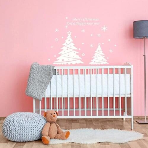 Christmas Window Stickers Wall Sticker Kids Room Wall Decals Merry Christmas Decorations For Home New Year Stickers
