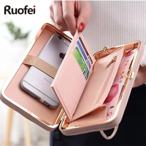 New fashion brand Purse wallet female famous brand card holders cellphone pocket gifts for women money bag clutch
