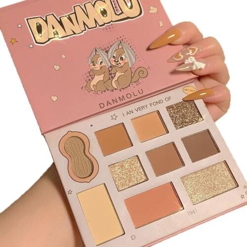 Cute Pine Peanut Eyeshadow Palette Makeup Glitter Eye Pigment Nude Eye Shadow Pallete Waterproof Eye shadow Makeup Cosmetics