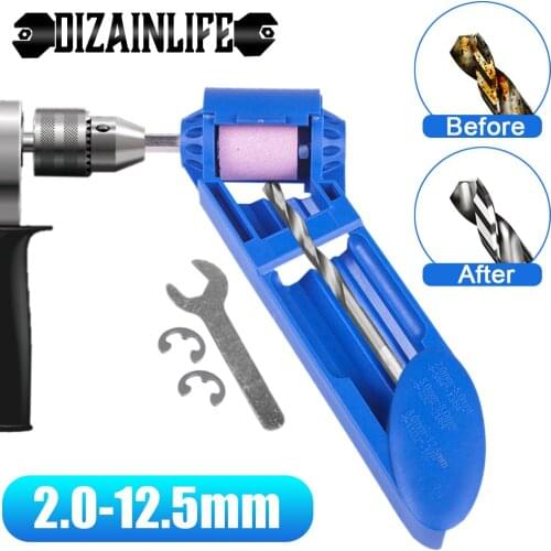Portable Drill Bit Sharpener Corundum Grinding Wheel Bit Power Tools 2.0-12.5mm Twist Drill Bit Sharpening Grinding Machine