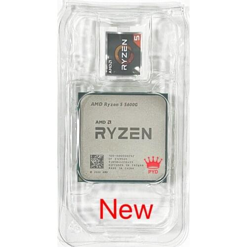 AMD Ryzen 5 5600G R5 5600G 3.9GHz Six-Core Twelve-Thread 65W CPU Processor L3=16M 100-000000252 Socket AM4 NEW Withou cooler