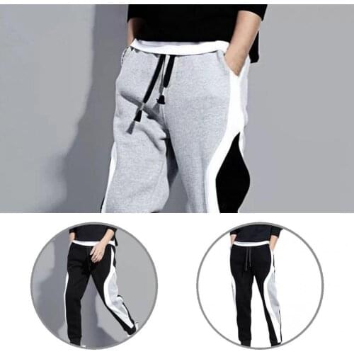 Simple Multi Pocket Drawstring Sweatpants Sports Pants Casual Skin-friendly