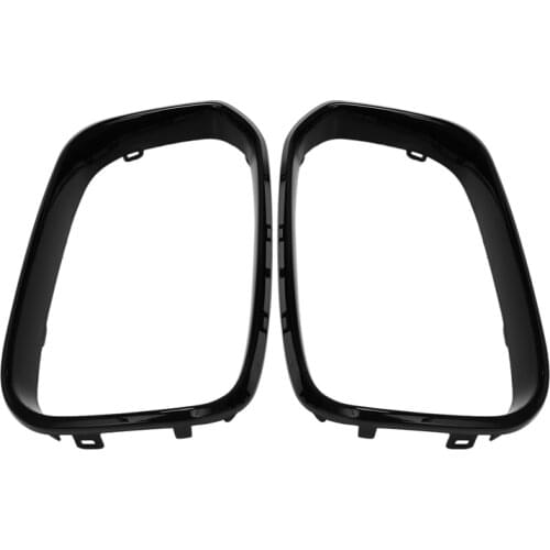 1 Pair Gloss Black Car Front Bumper Kidney Grille Frame Replacement For-BMW 1 Series F20 F21 LCI 125I 135I 2015-2017