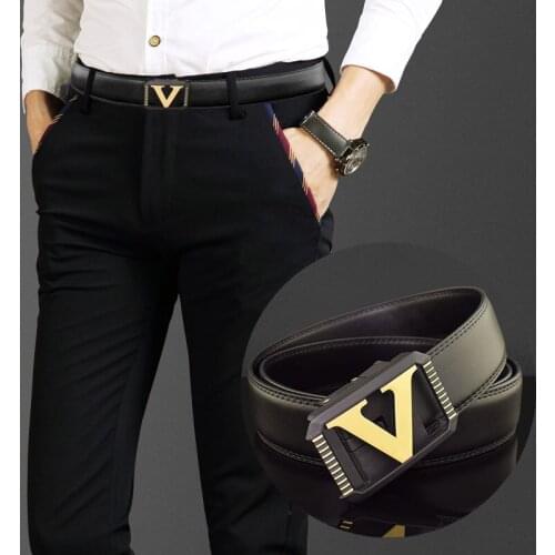 Leather Trend Young Mans Belt Men Leather Belt New Trouser Belt Designer Belts Men High Quality