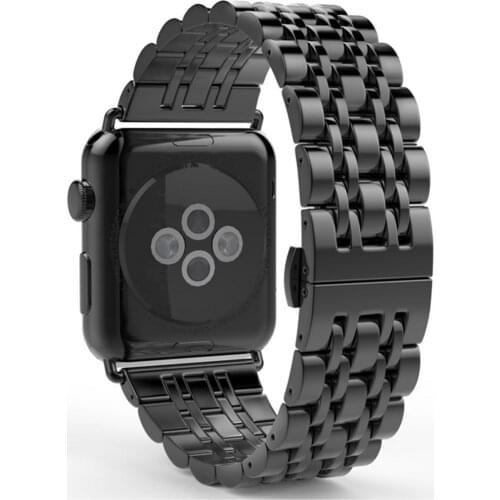 Stainless Steel Band For Apple Watch Series SE 6 5 4 3 2 1 44mm 40mm Replacement watchband For iWatch Strap 38mm 42mm Metal Belt