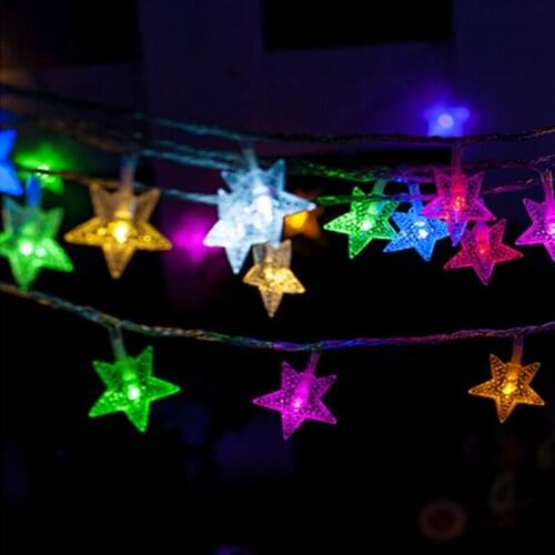 20pcs/lot Christmas Led Star Light 10meter 50leds String Light wedding party Decoration Lamps led twinkle lights with end plug
