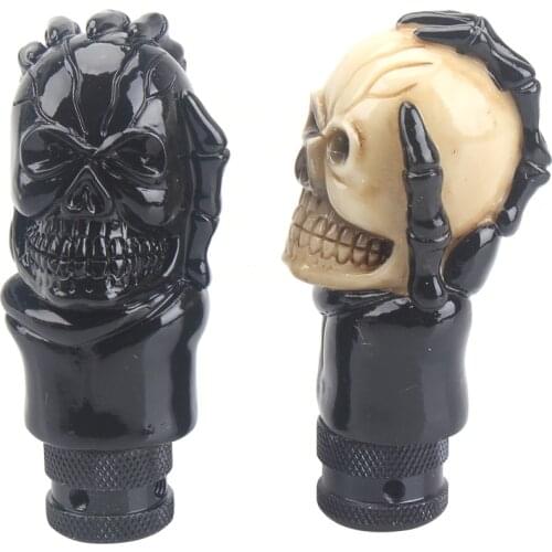 Skull Shape Head shift knob Car Accessories Decoration Car Manual Gear Stick Shifter Lever Knob gear shift knober