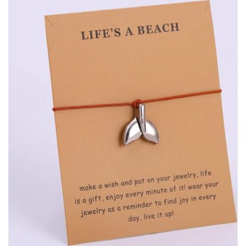 Whale Tail Seahorse Sea Horse Ocean Charms Adjustable Bracelets Women Men Unisex Love Best Friends Fashion Jewelry Gift