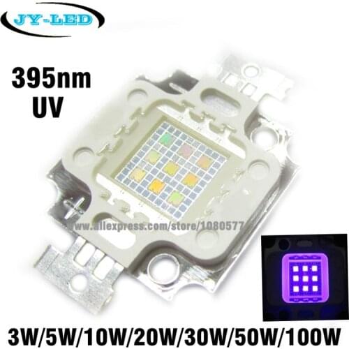 390nm 395nm UV/Ultra Violet High Power LED, 3W 5W 10W 20W 30W 50W 100W Integrated COB LED Light Source