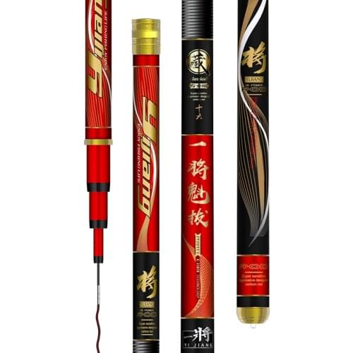 3.6m-9.0m Taiwan Fishing Rod Carbon Fiber Telescopic Fishing Cane 28 Toanlty Carp Fishing Pole Vara De Pesca Fishing Tackle