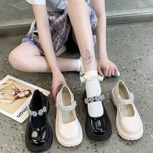 Lolita Shoes 2021 Spring And Autumn Models Mary Jane Shoes Japanese Retro Small Leather Shoes Female College Students Shoes