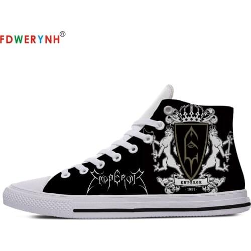 Casual Shoes Man off White Burzum Customized Printed Men High-top Canvas Shoes Breathable Casual Lace-up Shoes