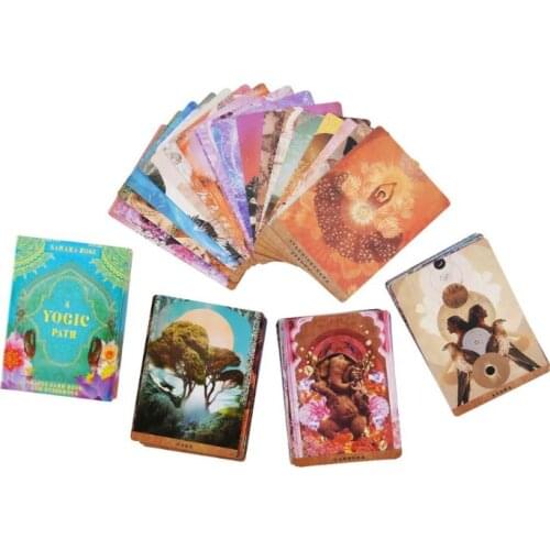 A Yogic Path Oracle Deck and Guidebook 54 Cards Tarot Game Toy Party Board Game