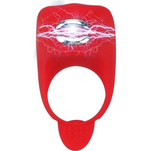 VATINE Sex Toys for Man Electric Shock Ring Cock Vibrating Rings Penis Ring Vibrator Erotic Delay Ejaculation Penis Erections