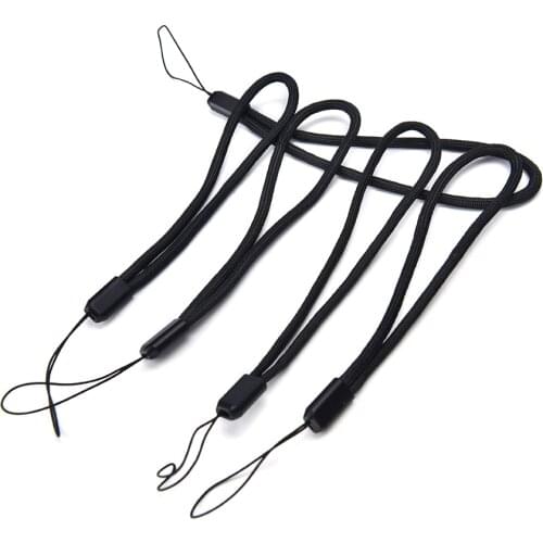 High quality Brand New 5x Black Nylon Wrist Strap Lanyard for Cell Phone/ iPod/ USB /mp3 /mp4 Approximately 7.3 inches