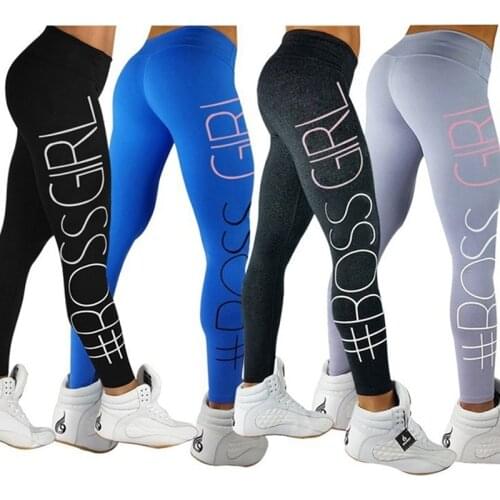 Womens Pants Girls High Stretchy Lift Squat Tight Package Hip Letter Printing Tight Sport Running Trousers Sport Leggings