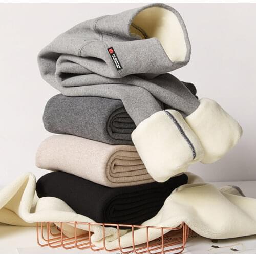 Cashmere Leggings for Women High Waist Stretchy Velvet Seamless Leggings Winter Thick Stretchy Cotton Female Legging Pants