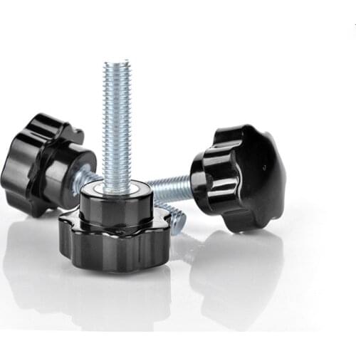 10pcs M5 M6 M8 M10 threaded plum-shaped fastening nut knob for rubber plastic head handle screw of industrial equipment