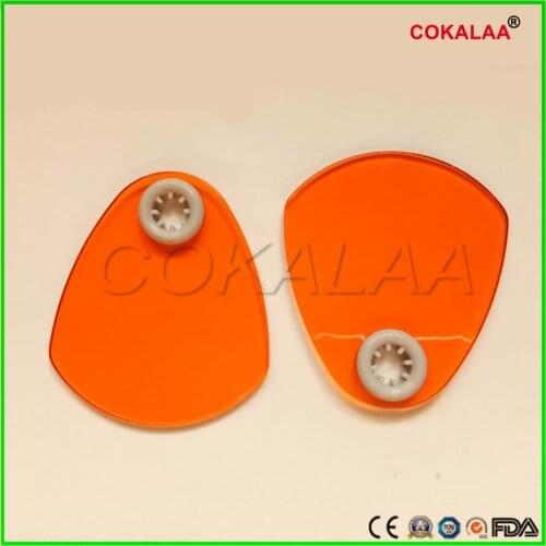 10pcs Dental LED Light Shading Film Block Rubber Gasket Cover Plate for Light Guide Bar Dental Curing Light Lamp Machine