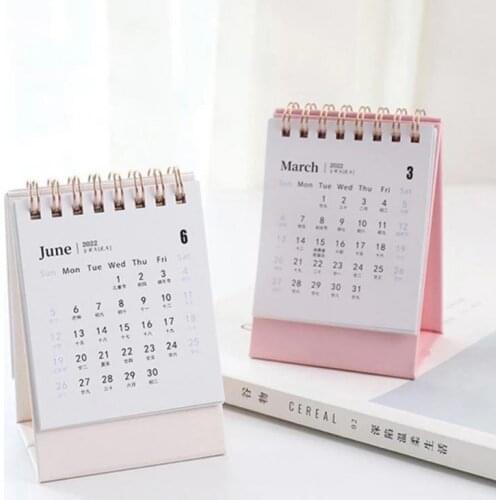 2022 Mini Cartoon Calendar Journey Planner Creative Notepad Desktop Decoration Calendar Daily Agenda Organizer Christmas Gift