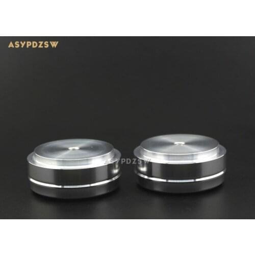 4 PCS HIFI Aluminum silver arcuate recess 39*17 preamp/amplifier rack foot feet