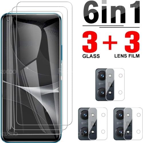 6IN1 Tempered Protective Glass For Oppo Realme GT Neo2 Full Cover Front Screen+Camera Lens Protection Glass Realmi GT Neo 2 Film