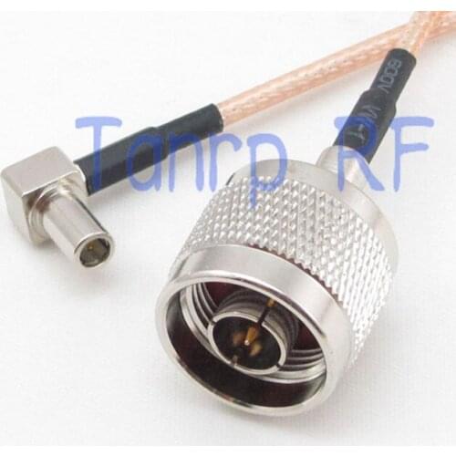 8in N male plug to MS147 male right angle RF adapter connector 20CM Pigtail coaxial jumper cable RG316 extension cord