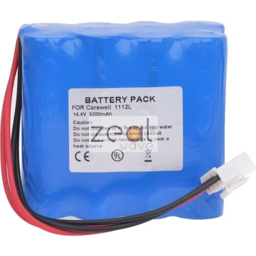 FOR Carewell ECG-1112L Electrocardiograph Battery 5200mAh 14.4v
