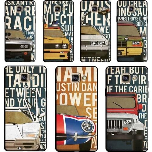 Car Collage Poster Case For Samsung A9 A8 A6 A7 J8 2018 A3 A5 J4 J6 Plus J1 J3 J5 J7 2017 2016 Phone Cover