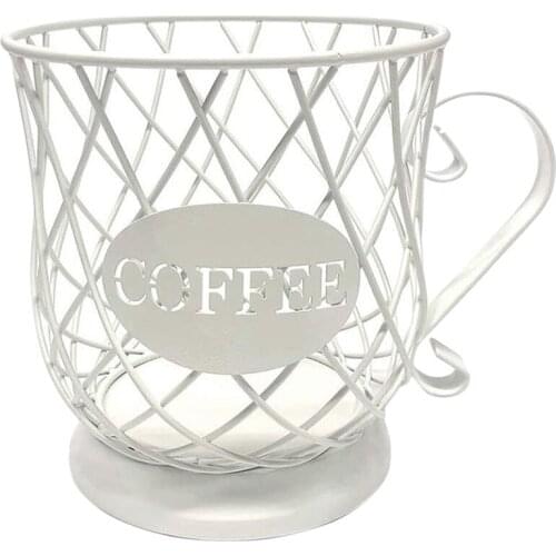 BMBY-Cosmetic Storage Coffee Cup Basket Coffee Capsule Storage Basket Coffee Organizer Holder for Home Cafe Hotel