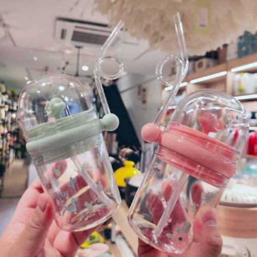 Kids Water Bottles Celebrity Childrens Baby Whale Spray Cup Cute High-value Anti-fall Water Cup Portable With Straw Cup