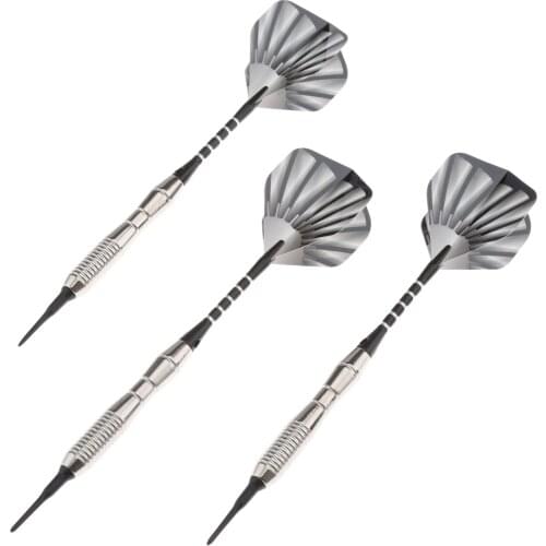 Gohantee 3 Pcs Of Soft Tip Darts 18g Dart For Electronic Dartboard With Steel Barrel +Aluminium Shaft +Nice High Quality Flights