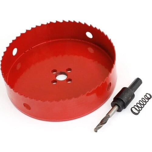 Rake Teeth Bimetal 135mm Cutting Diameter Red Hole Saw